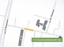 Спасоналивковский переулок закроют до 15 ноября
